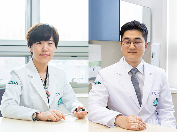 장윤경 이대목동병원 신경과 교수(왼쪽), 신동우 교수