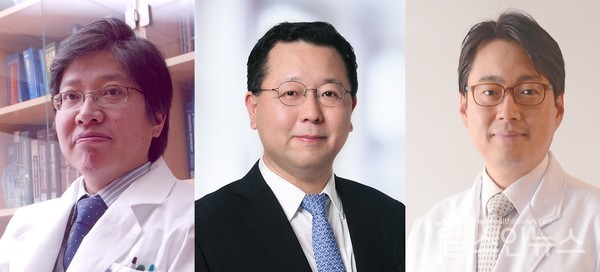(왼쪽부터)  서울대병원 신경과 이상건·주건· 박경일 교수