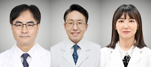 (왼쪽부터) 의정부을지대학교병원 신경과 박종무, 이동환, 강민경 교수