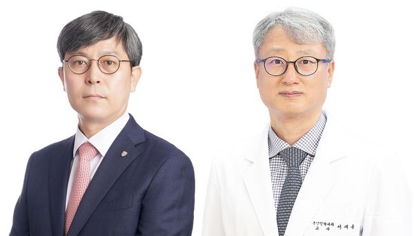 (왼쪽부터) 고려대학교 의과대학 신경과학교실 김병조 교수, 내과학교실 서재홍 교수