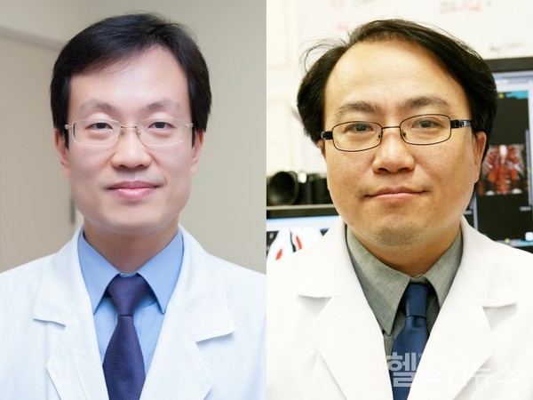(왼쪽부터) 서울아산병원 호흡기내과 이세원 교수와 융합의학과 김남국 교수