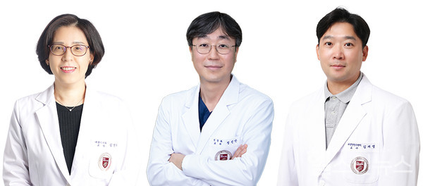 (왼쪽부터) 고려대학교 안산병원 내분비내과 김난희, 신경과 정진만, 의생명연구센터 김재영 교수
