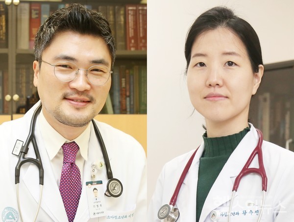 서울아산병원 의학유전학센터 이범희(좌) 황수진(우) 교수